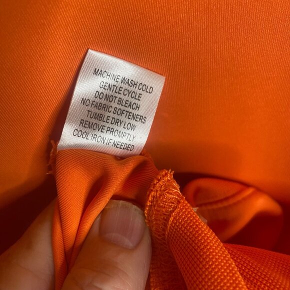 F&G Tech Sweatshirt Mens M Orange Golf Athleisure Sports Active Training Shirt - Picture 6 of 11